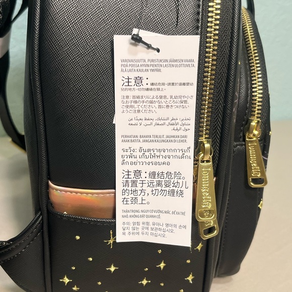 WDW 50TH ANNIVERSARY Collection Matte Black & Rose Gold Castle Mini Backpack - Picture 3 of 10